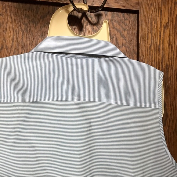 Talbots Sleeveless Button Down Striped Top Sz L - Picture 5 of 5